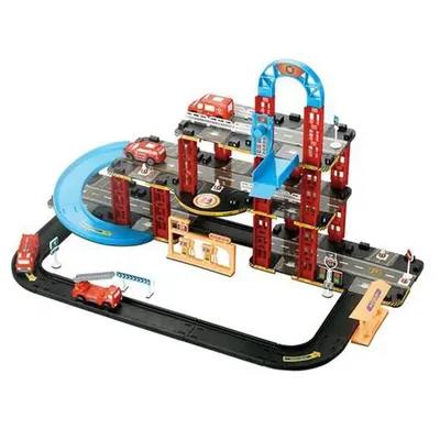 Parcare cu lift si autospeciale de pompieri Racing