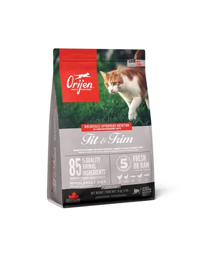 ORIJEN Fit & Trim Cat Hrana uscata pentru pisici adulte predispuse la supraponderabilitate, cu pui 1.8 kg