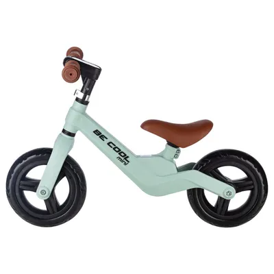 Bicicleta copii fara pedale FreeON Be Cool Mini roti din Eva 12 luni+ verde, 8 inch, scaun reglabil de la 27-35 cm, roti late din material EVA, ghidon ajustabil intre 46 si 51 cm, greutate maxima suportata 30 Kg