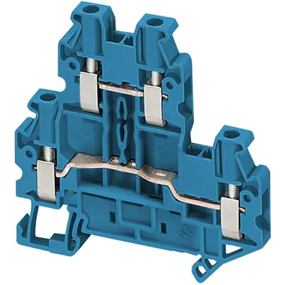 Bloc Terminal De Trecere Mini Linergy2.5Mm² 24A Cu Un Nivel 2X2 Conex. Cu Arc