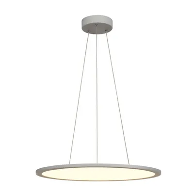 Lampa suspendata, lustra PANOU 60 pandantiv, gri pandantive LED-uri de interior albe rotunde 4000K