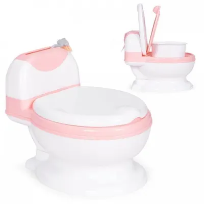 Olita pentru copii Ecotoys Roz cu insertie detasabila si perie inclusa