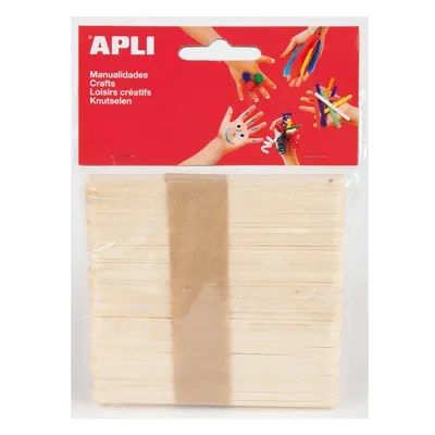 Betisoare plate din lemn APLI - 11,4 х 1 cm