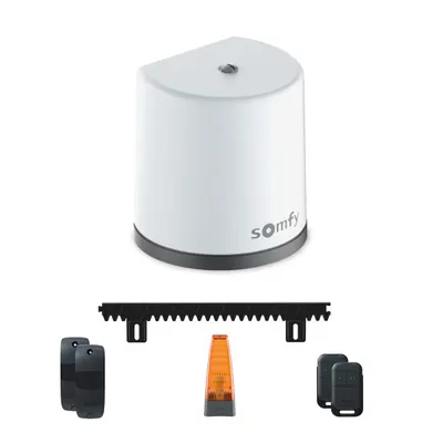 Kit Automatizare Porti Culisante Somfy FreeVia Essential, 2 Telecomenzi, Deschidere / Inchidere Automata