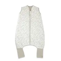 Sac de dormit, MimiNu, Premium, Cu picioruse, De iarna, Din bumbac certificat Oeko Tex Standard 100, Cu fermoar, 103 cm, M, Meadow