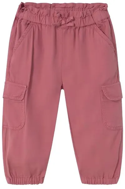 Pantaloni lungi Mayoral - Cargo, roz, 12 luni