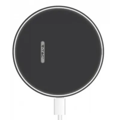 Incarcator wireless cu incarcare rapida 5A - negru V-TAC SKU-7708
