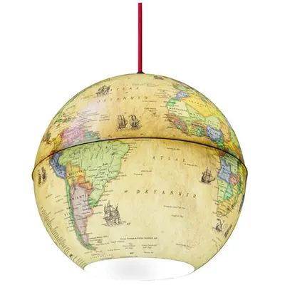 Lustră tip glob pământesc Antique 26 cm