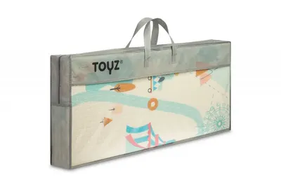 Covoras pliabil multifunctional Toyz pentru copii cu 2 fete,din spuma XPE fara substante nocive,antiderapant,izolator termic 200x180x1 cm,geanta transport inclusa Circus
