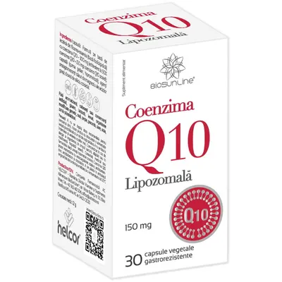 Coenzima Q10 Lipozomala 150mg 30cps gastrorezistente