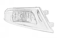 Proiector ceata Dreapta (H8) potrivit SKODA FABIA III 03.18-