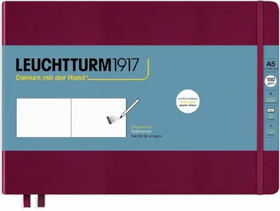 Agenda Leuchtturm1917 A5 Sketchbook Landscape - Medium, bordo