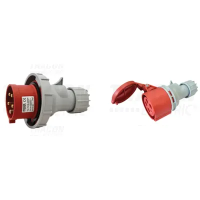 Pachet Industrial IP67 Trifazat Puternic: Fisa si Priza Cablu, 32A, 400V, 3P+N+E - Conexiuni Extreme si Fiabile