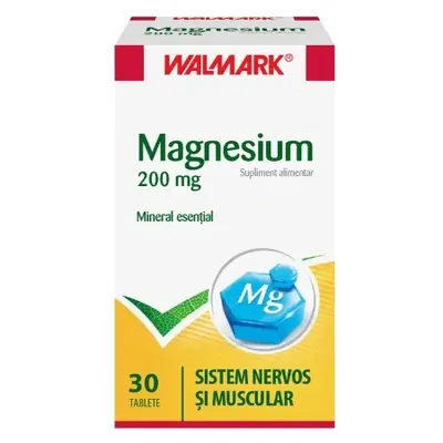 Magneziu, 200 mg, 30 tablete - Walmark