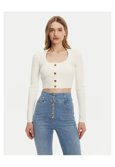 Cardigan dama ecru