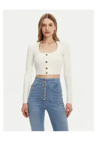 Cardigan dama ecru