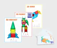 Set 18 carduri Mandala pentru seturile magnetice de constructie