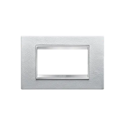 Placa ornament Chorus LUX - LEATHER - 4 module- WHITE - CHORUS