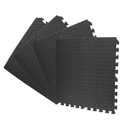 Copii Fitness Covor Puzzle Spumă EVA X-star Set 4 buc 60x60 cm Negru