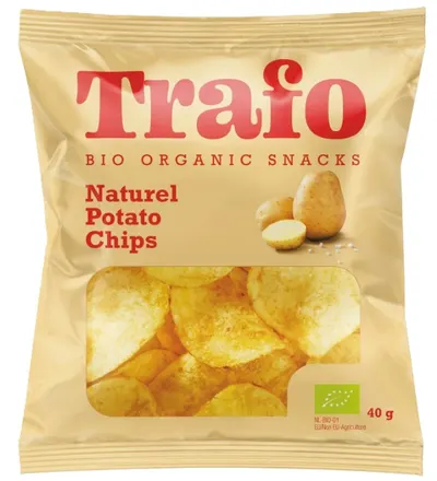 Chips bio cu sare, 40 g, Trafo
