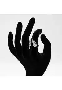 Inel Statement Inger - Aur - Dimensiune Ajustabila - Cristale Zirconia