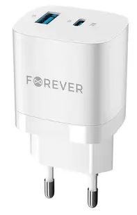 Încărcător Forever - TC-05, USB-A/C, 33W, alb