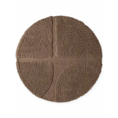 Covor maro țesut manual rotund ø 150 cm Lambeth Jasper – Ted Baker