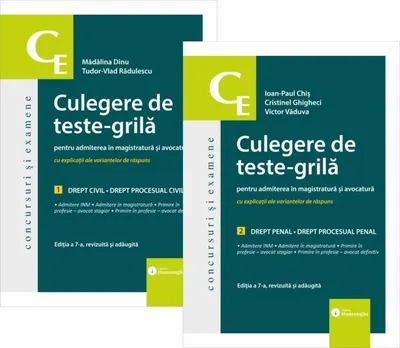Culegere de teste-grilă pentru admiterea în magistratură și avocatură - Paperback brosat