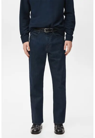 Blugi regular-fit - Albastru inchis