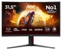 Monitor de gaming AOC - G4 C32G4Z, 31.5'', 260Hz, 0.3ms, VA, Curved