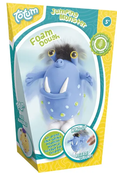 Set de creatie Totum - Fa singur, un monstru albastru care sare