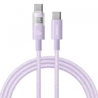 Cablu Date si Incarcare USB-C - USB-C Baseus Display 2, 100W, 1m, Mov P10382702511-00