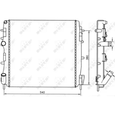 Radiator, racire motor NRF 58316A