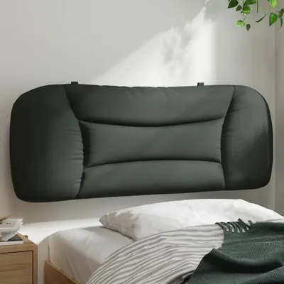 vidaXL Pernă pentru tăblie de pat, Hvar, gri închis, 100 cm, material textil