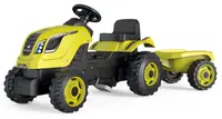 Tractor pentru copii cu pedale Smoby Farmer XL - Cu remorcă, verde