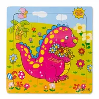 Puzzle din Lemn Dinozaur Montessori