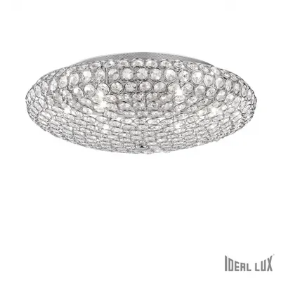 Plafoniera cu cristale incorporate in interior 9x40W Crom