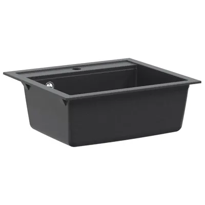 vidaXL Chiuvetă de bucătărie cu o singură cuvă Granit