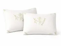 Set 2 perne Bamboo Memory Somnart, husa detasabila bambus, 50x70 cm