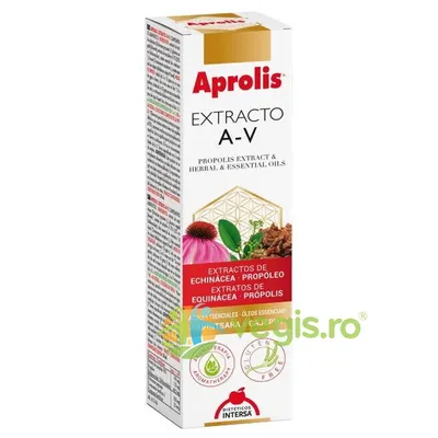Extract A-V de Propolis, Plante si Uleiuri Esentiale 30ml