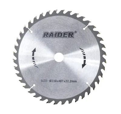 Disc pentru circular Raider - RD-SB02, 230 x 22.2 mm, 40T