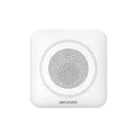 Sirena stroboscopica wireless de interior Hikvision AX PRO DS-PS1-II-WE-R, protocol Cam-X, RF 1000 m, microfon si difuzor, 110dB, 868 MHz, LED rosu
