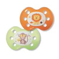 Suzetă Baby Nova din cauciuc - Mărimea 1, Junglă, 2 buc