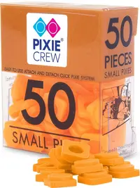 Pixeli mici de siliciu Pixie Crew - Portocaliu, neon, 50 buc