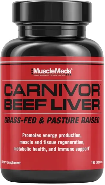 Carnivor Beef Liver, 180 capsule, Muscle Meds