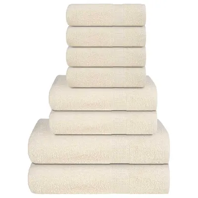 Gossi set prosoape 8 piese crema 360 g/m2 100% bumbac