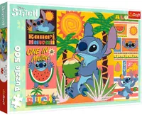 Puzzle Trefl din 500 piese - Vacanță cu Stitch