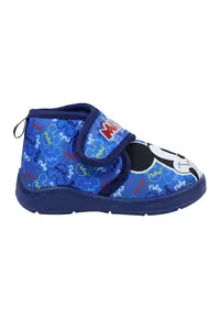 Pantofi cu velcro si Mickey Mouse - Alb/Albastru