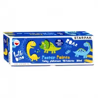 Acuarele de pictat Starpak, Dino, 12 culori, 20 ml