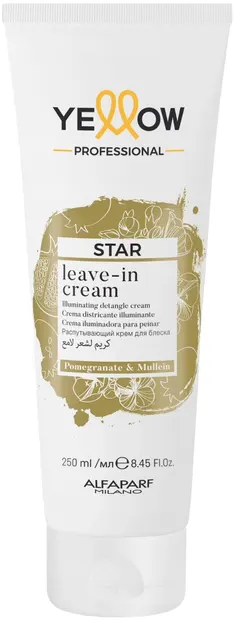 Alfaparf Yellow Star Cremă de păr iluminatoare fără clătire, 250 ml